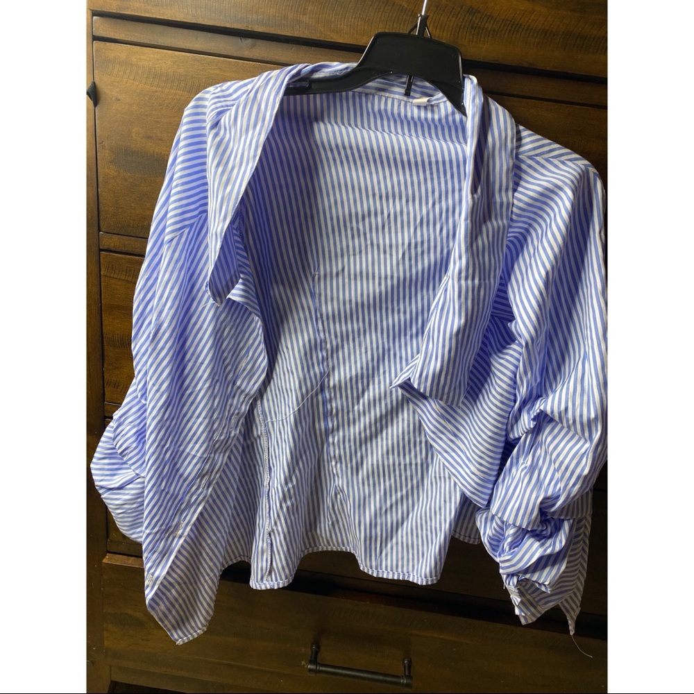 Blue button up